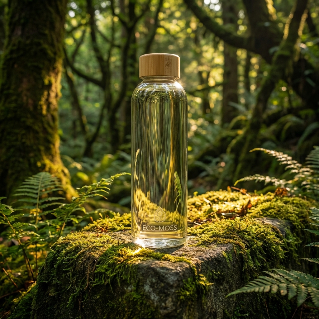 Premium Glass Bottle in Nature
